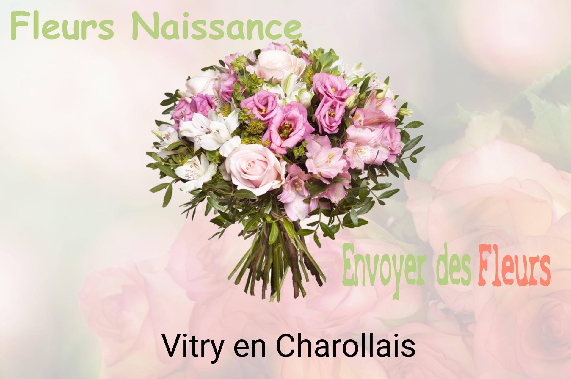 Bouquet de fleurs de naissance livré à Vitry-en-Charollais